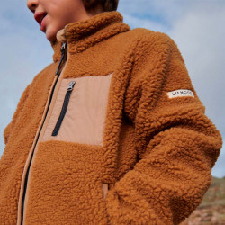 Polaire enfant sherpa Nolan - Liewood - Golden Caramel Oat Mix