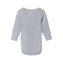 Body en laine merinos - Manches longues - Melange Grey - UTU - REIMA