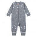 Combinaison en merinos pour bébé Lauha - Reima - Melange Grey