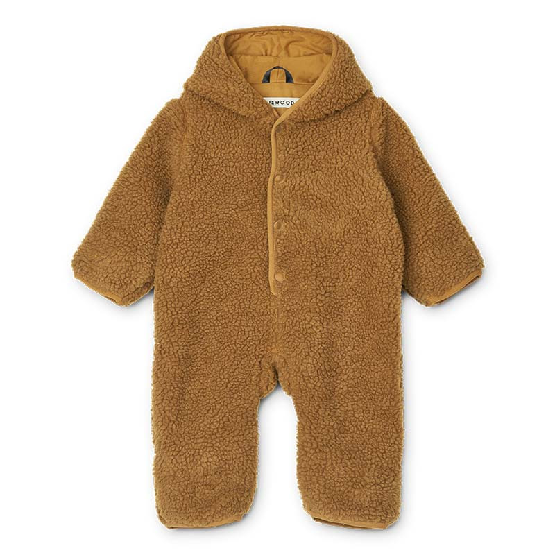 Combinaison polaire bébé Fraser de Liewood - Golden Caramel