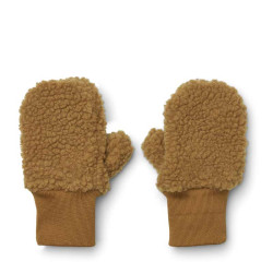 Moufles polaire enfant - Coy pile mittens - Liewood - Golden Caramel