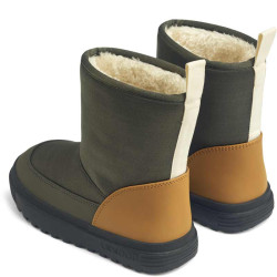 Bottes fourrées imperméables enfant Liewood - Hunter green