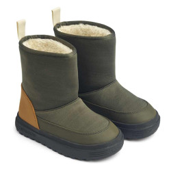 Bottes fourrées imperméables - Matt Hybrid Boot - Liewood - Hunter green