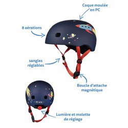 Casque bébé  Micro -  Jusqu'à 3 ans - (46 - 50 cm ) - Rocket