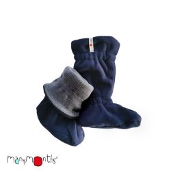 Chaussons de portage polaire Manymonths - Blue mist