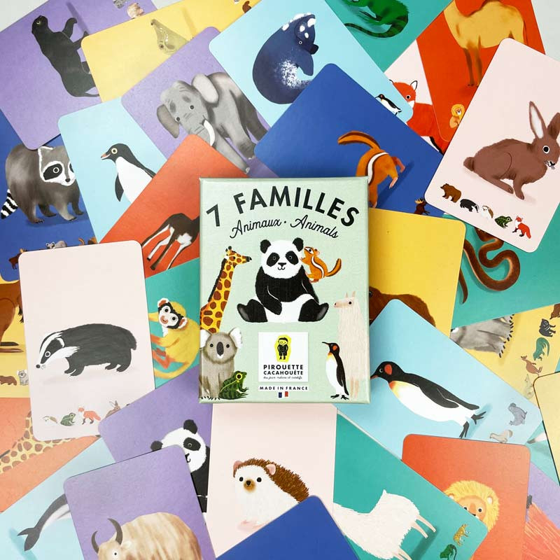 Jeu de 7 familles Pirouette Cacahuète Animaux