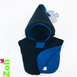 Capuchon bébé Zoli - Noir / Bleu