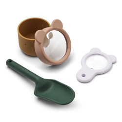 Set d'exploration en silicone - Liewood - Garden Green Multi Mix - extérieur