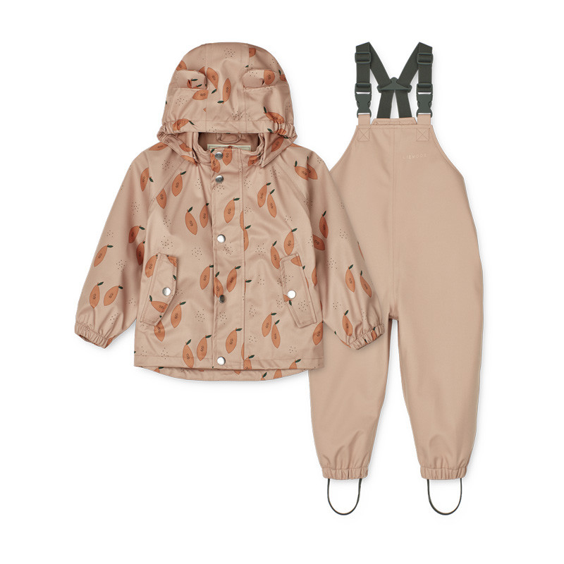 Ensemble de pluie enfant Dakota - Liewood - Papaya Pale Tuscany