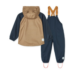 Ensemble de pluie enfant Dakota - Liewood -  Midnight Navy Mix - dos