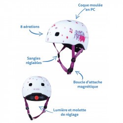 Casque bol enfant  Micro - 3-6 ans  (48 - 53 cm ) - Elephant