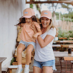 Casquette éco-responsable - Hello Hossy - Mini Coral - maman fille