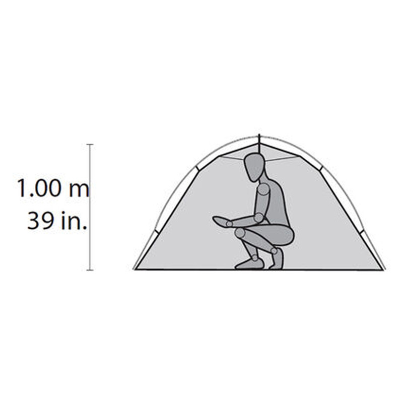 MSR - Hubba NX Solo (Green) - Tente légère 1 place