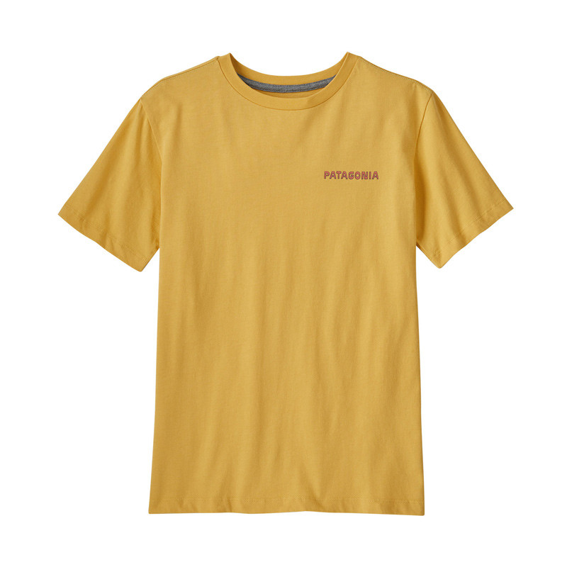 T-shirt enfant coton bio - Graphic Organic - Patagonia - Surfboard Yellow