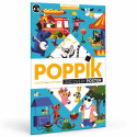 Poster Discovery Poppik et 52 stickers - Le jeux des animaux