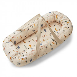 Couffin nomade Gro Babylift - Liewood - Safari/Sandy Mix