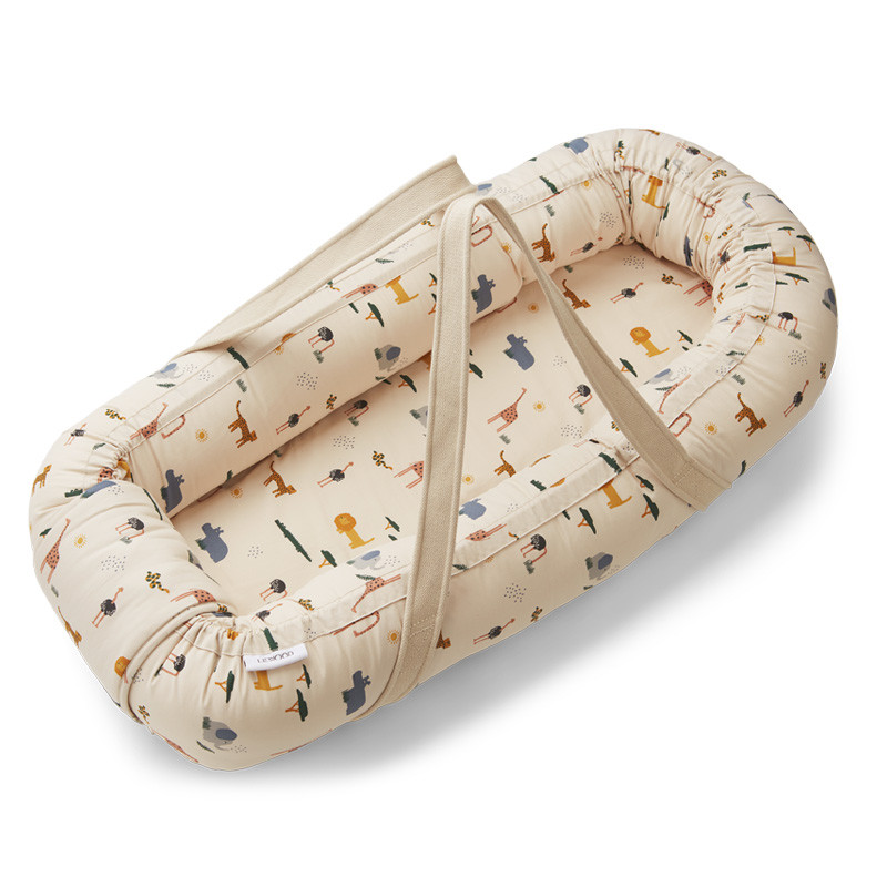 Couffin nomade Gro Babylift - Liewood - Safari/Sandy Mix