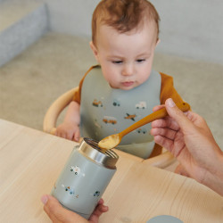 Boite repas isotherme Bernard - Liewood - Vehicles / Dove blue mix - enfant