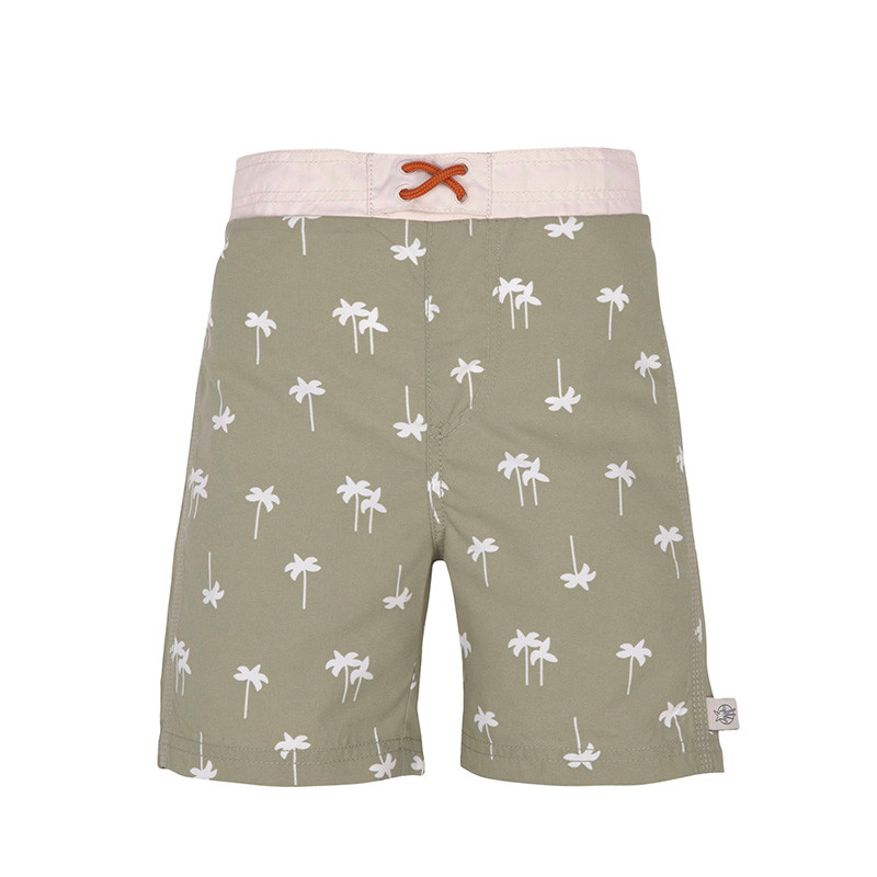 Short de bain enfant anti-UV - Lassig - Palmiers Olive