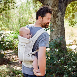 Ergobaby Adapt Soft Flex Mesh - Gris Perle papa