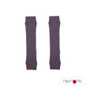 Jambières bébé de portage en laine Manymonths - Dusty grape