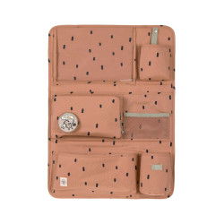 Organisateur de voiture enfant - Lassig - Happy Prints caramel - vide