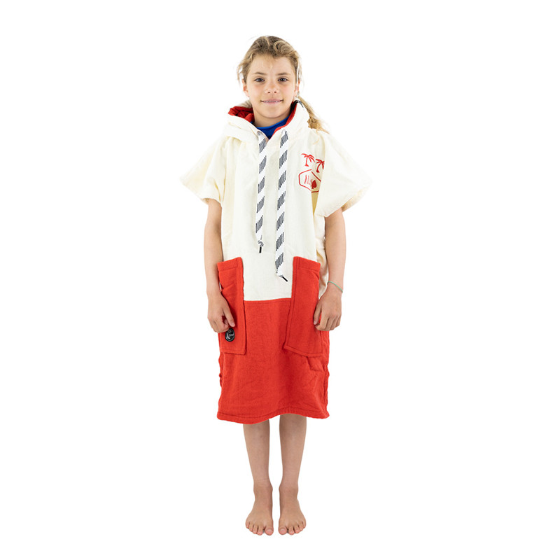 Poncho surf enfant - 6 à 9 ans - All-in - Welcome Red