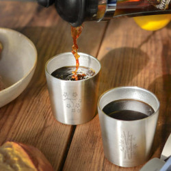 Tasse inox Arty - Gaspajoe - Bambou / Cerisier café