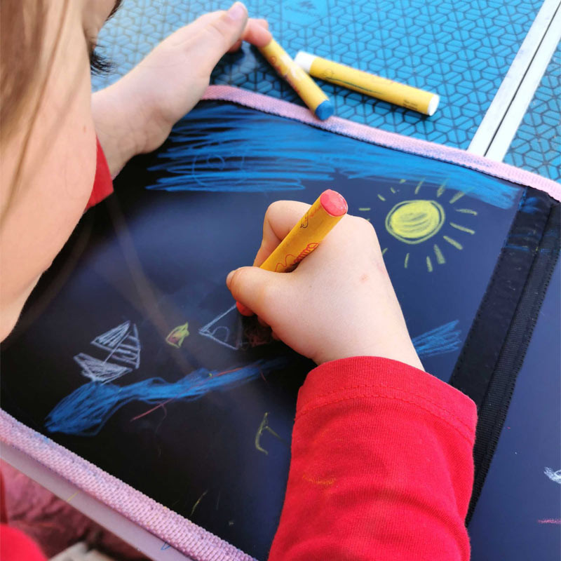 thumbnail image 2 of Jaq Jaq Bird Kids Doodle Book - Reusable Chalk Drawing Board For Travel & Creativity 2 of 14