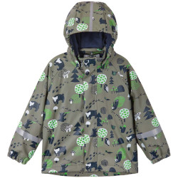 Raincoat Koski - 100% waterproof et doublé polaire - Reima - Greyish Green