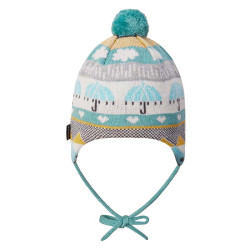 Bonnet bébé en laine mérinos - Moomin Yngst - Reima - Baby Blue - 2022