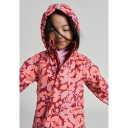 Manteau imperméable fille - Jam red