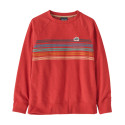 Sweat enfant Patagonia - K's LW Crew Sweatshirt - Sumac Red