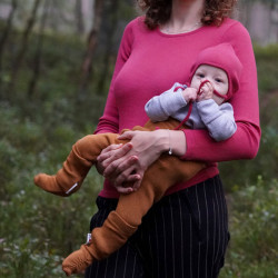 Chaussons de portage en laine Manymonths - 0-12/18 mois