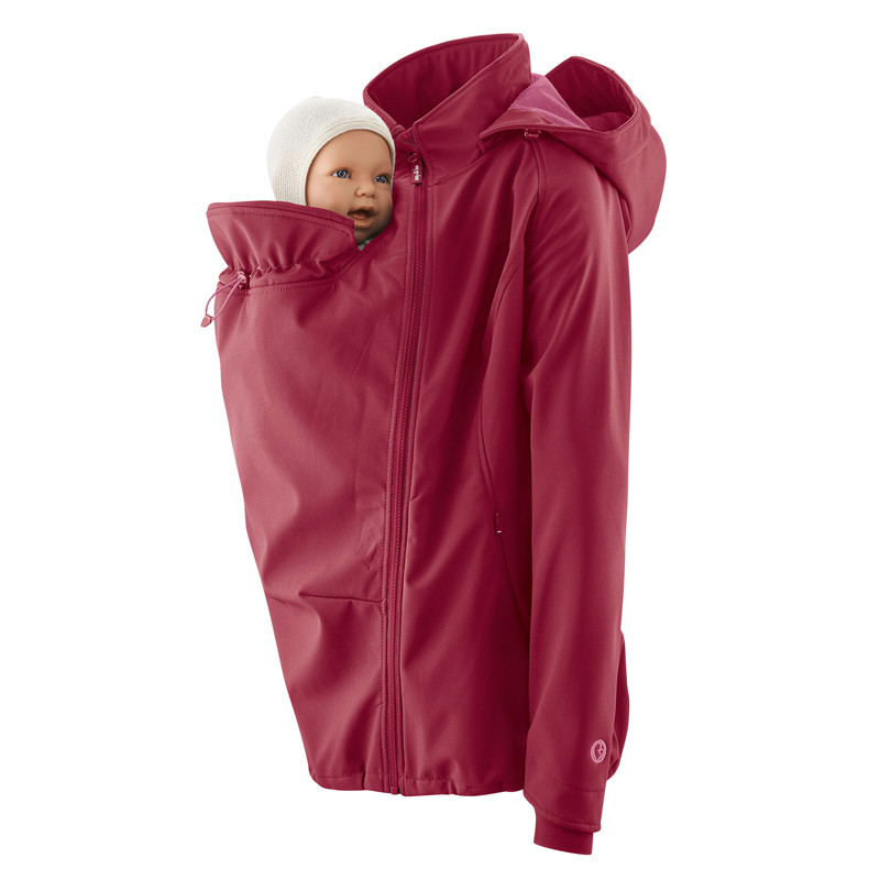 Veste de portage softshell Mamalila - Framboise