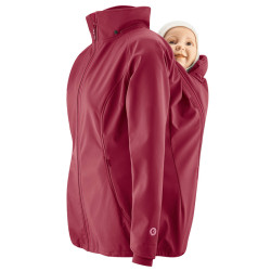 Veste de portage softshell Mamalila - Framboise