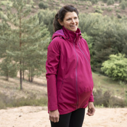 Veste de portage softshell Mamalila - Framboise