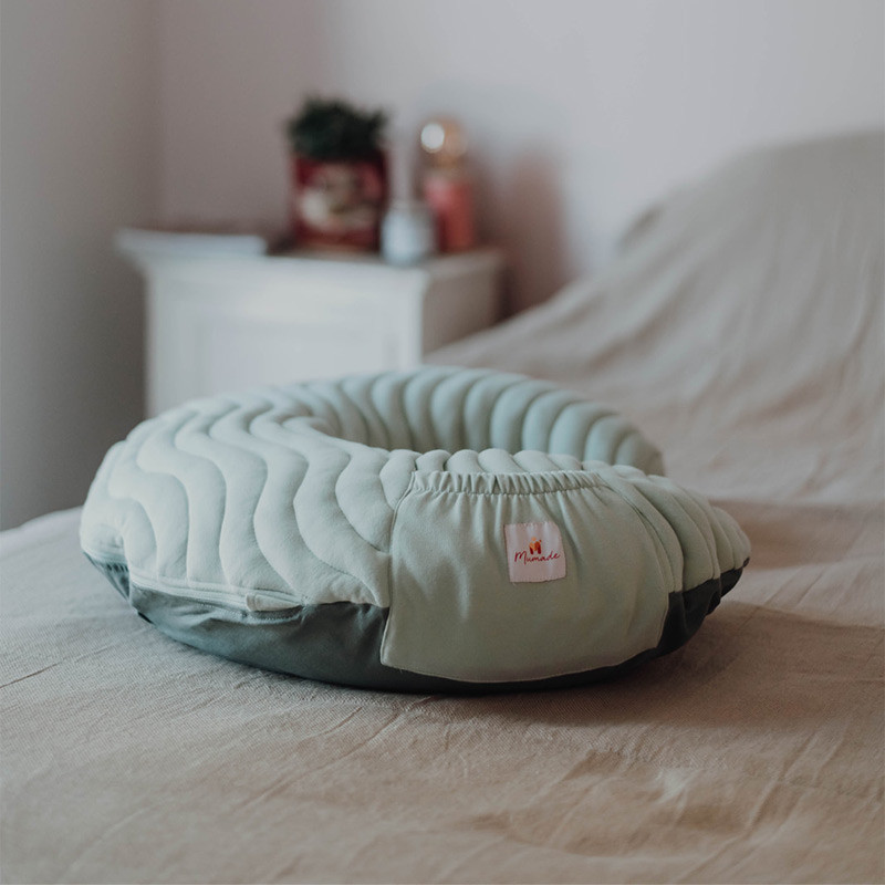 Coussin D'allaitement Gonflable Portable - Support Réglable Pour Bras - Allaitement Et Biberon - Inclut Pochette - 5