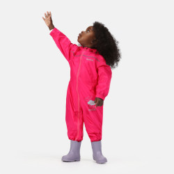 Combinaison pluie enfant - Puddle de Regatta - Rose