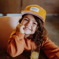 Casquette hiver enfant en velours Hello Hossy Sweet Honey photo petite fille