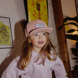 Casquette hiver enfant en velours - Sweet Rosewater