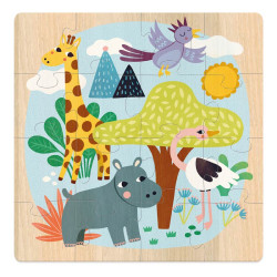 3 Puzzles en bois Vilac