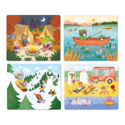 Puzzles en bois Vilac Les Vacances