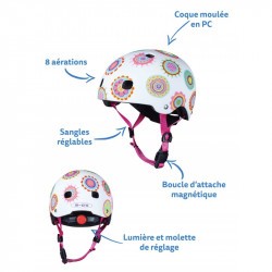 Casque bol enfant  Micro - 3-6 ans  (48 - 53 cm ) - Dot