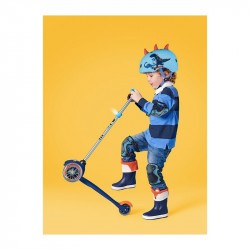 Casque bol enfant  Micro - 3-6 ans  (48 - 53 cm ) - Dino 3D