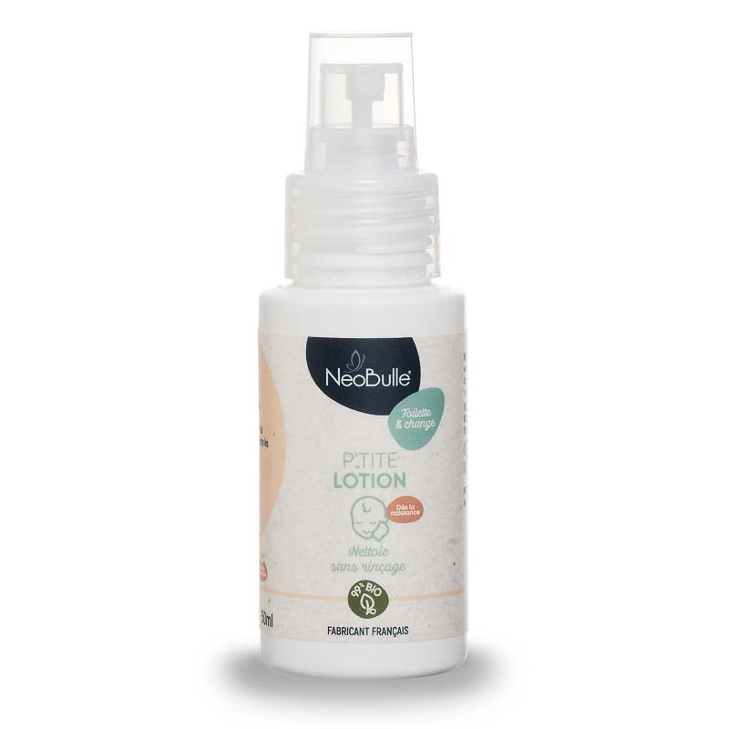 Eau nettoyante bébé bio de voyage - Néobulle - P'tite Lotion - 50 ml