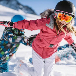 Masque de ski junior Julbo Echo 8 12 ans Cat 3 Blanc Noir