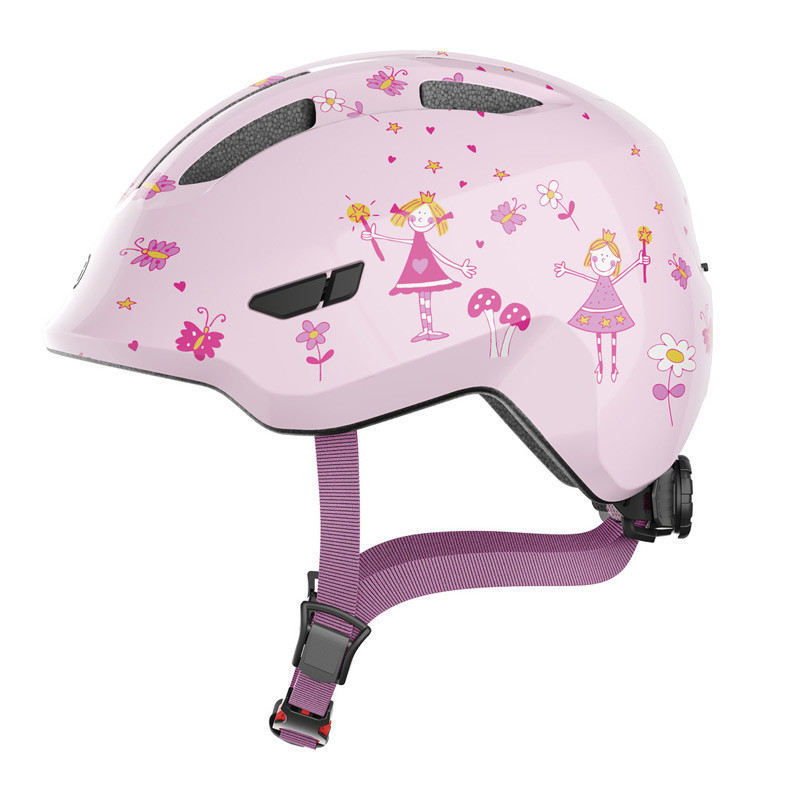 Casque vélo bébé - Abus Smiley 3.0 - Rose Princesse