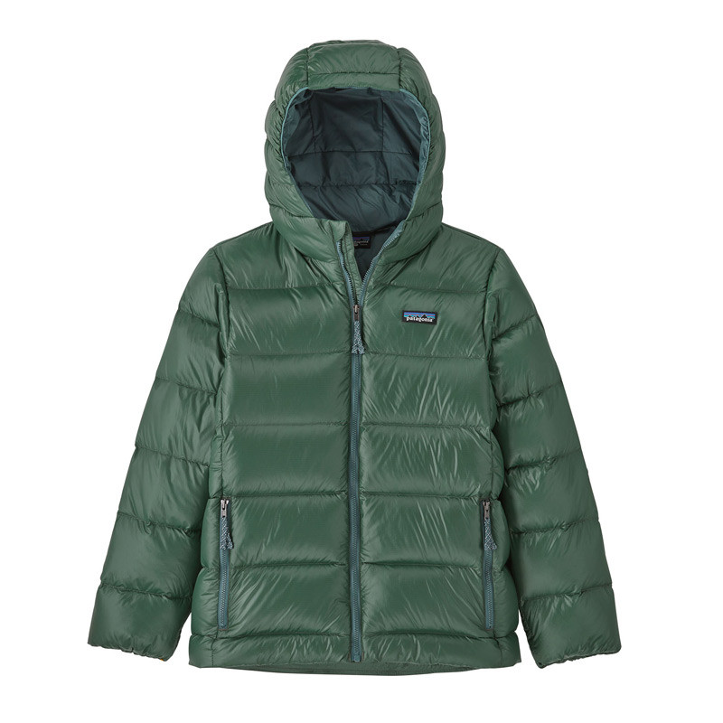 Doudoune enfant K's Down Sweater Hoody de Patagonia - Pignyon Green