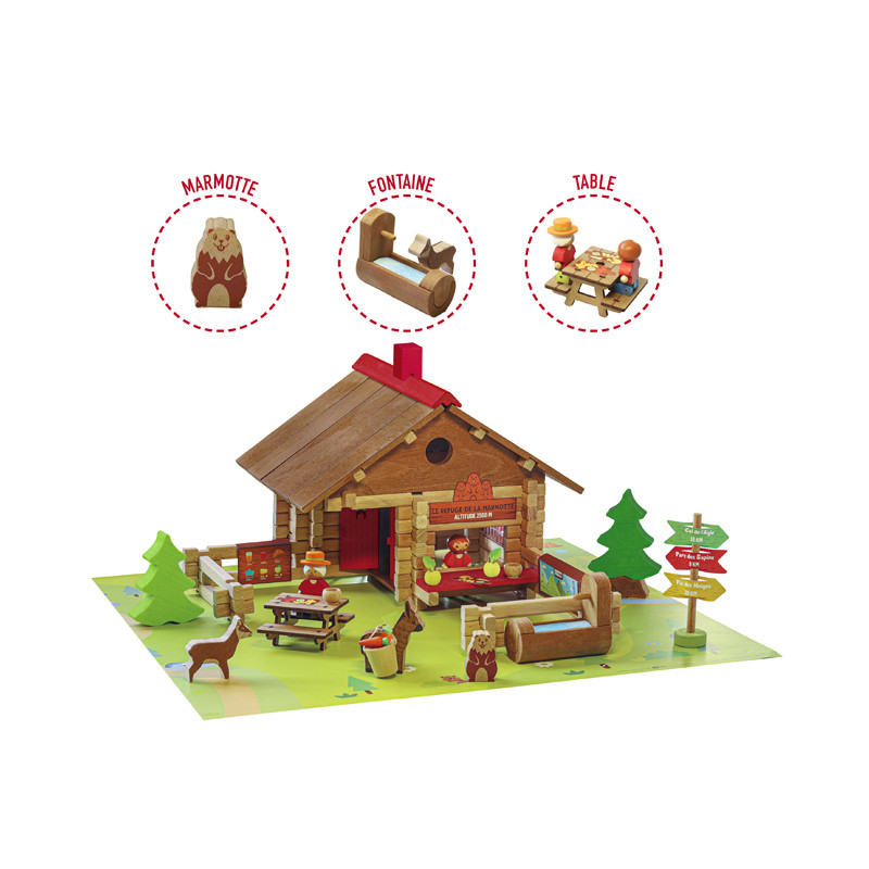 Jeu De Construction Cabane Enfant - 85 Pièces Avec Tiges & Boules, Système D’emboîtement | Tente Igloo Maisonnette Créative